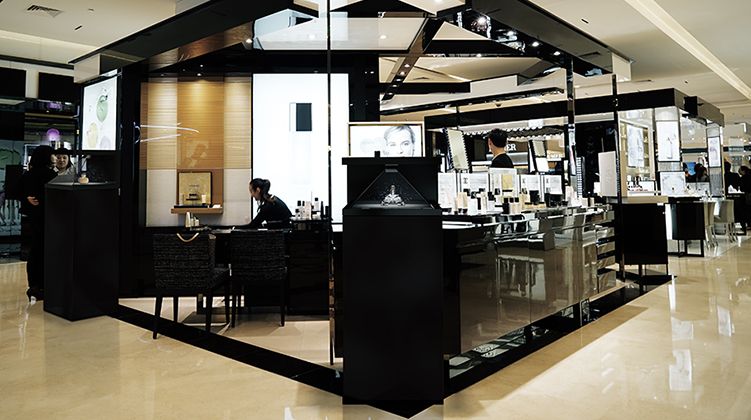 Borne holographique Dreamoc HD3 en point de vente corner