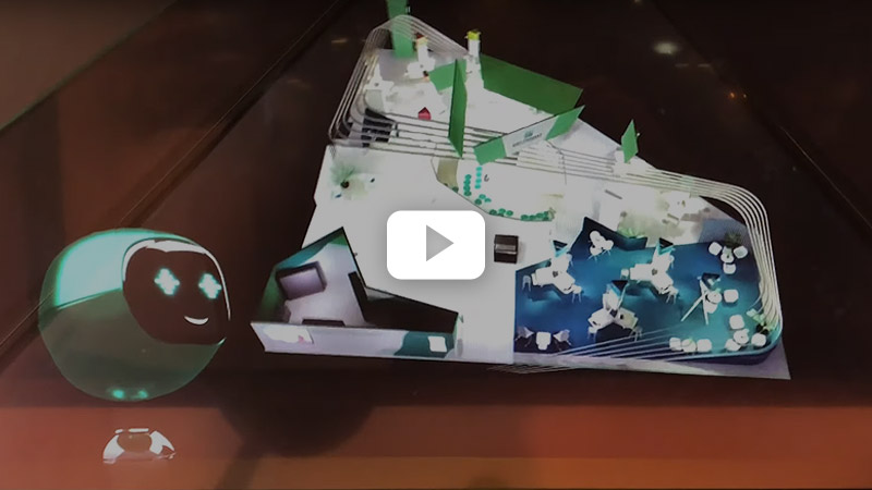 Hologramme BNP Paribas VivaTECH 2019 – Pyramide holographique XL3