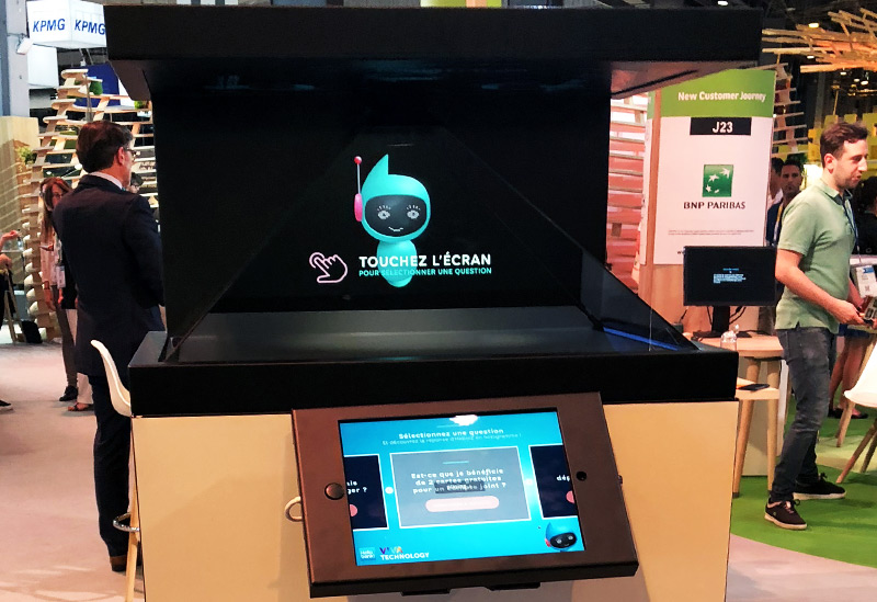 Création et animation de mascotte holographique Pyramide holographique Dreamoc HD3