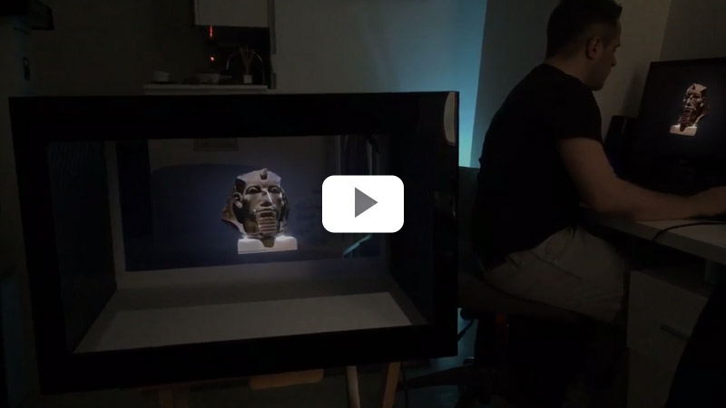 Interaction temps réel PC hologramme