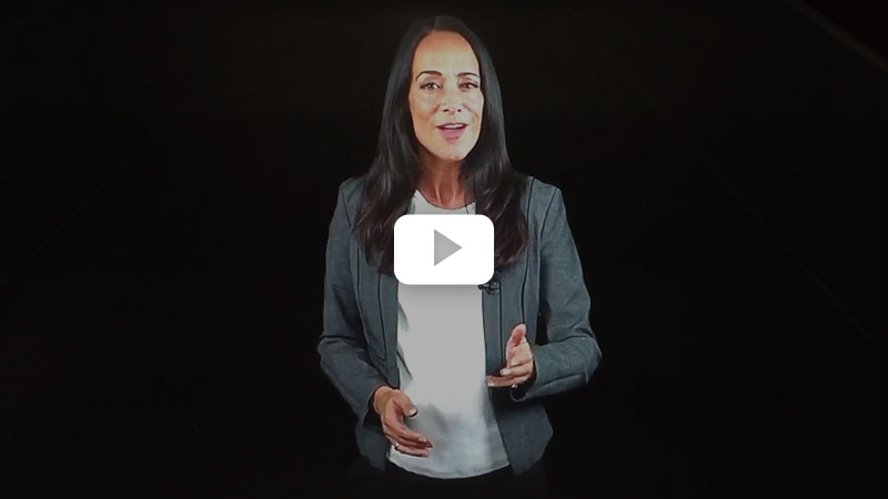 Présentatrice holographique