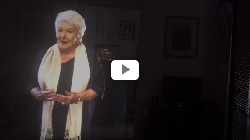 Hologramme de Line Renaud