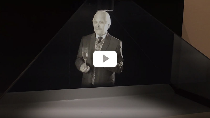 Hologramme Renée Lalique speaker holographique