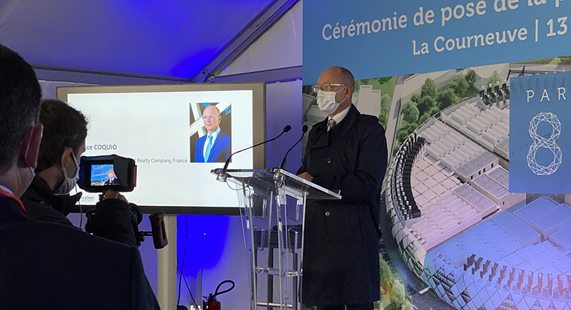 Cérémonie Interxion de pose de première pierre